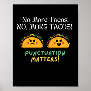 Keine Tacos-Zeichenkette mehr S-Sticker5 Poster