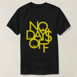 Keine Tage Gelb/Schwarz-Shirt T-Shirt