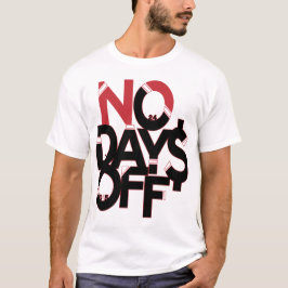 Keine Tage Kleidung: Roter Schwarz-Weiß-T - Shirt