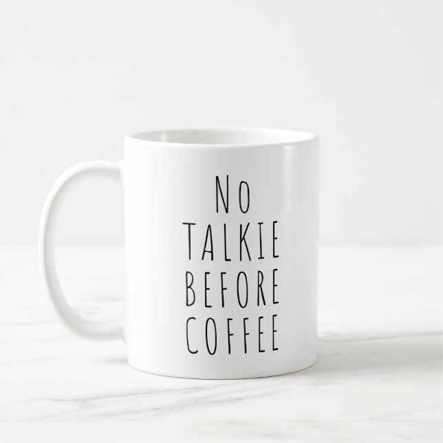 Keine Talkie vor Kaffee- und Teezubereitungsmöglic Kaffeetasse (Links)