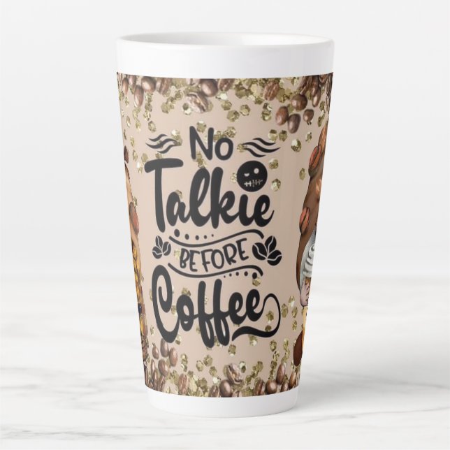 Keine Talkie vor Kaffeegnomen Milchtasse (Vorderseite)