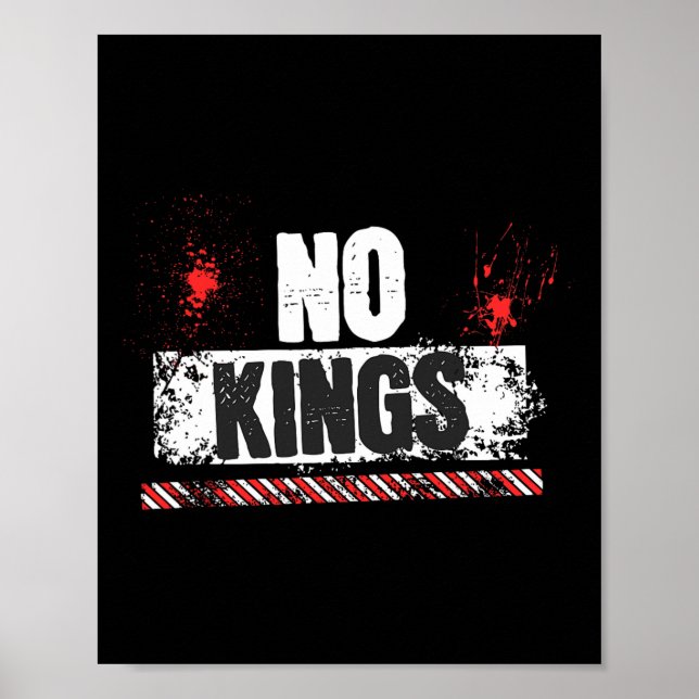 Keine Taten Kein Autoritar Trump März Stand Poster (Vorne)