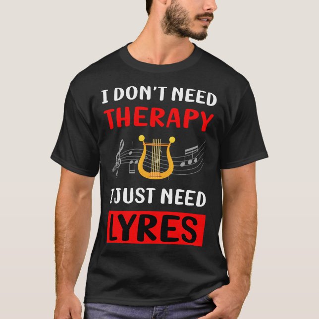 Keine Therapie Lyre T-Shirt (Vorderseite)