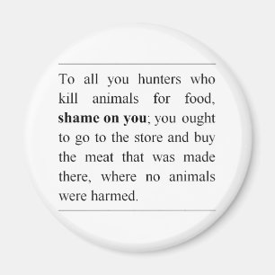 Keine Tiere geschädigt am Supermarktfleischzähle Magnet