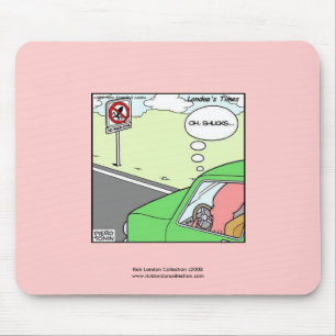 Keine Tintenfisch-Zone Lustige Cartoon-Mauspad Mousepad