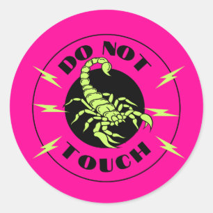 Keine Touch Runder Aufkleber