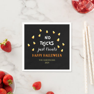 Keine Tricks nur Leckereien Candy Mais Halloween Serviette
