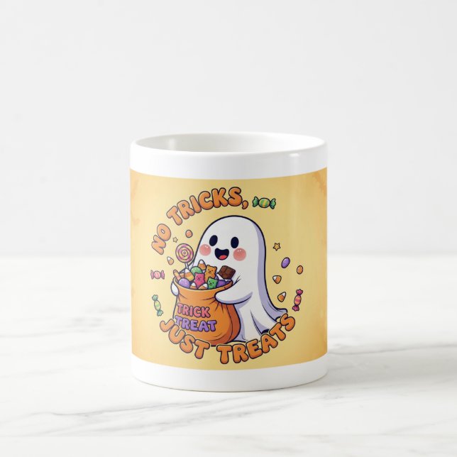 Keine Tricks, nur Leckereien Halloween Candy Kaffeetasse (Mittel)