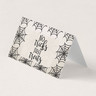 Keine Tricks nur Leckereien Halloween Goodies Visitenkarten