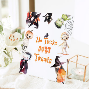 Keine Tricks nur Leckereien Halloween-Kostüm-Party Sockelschild