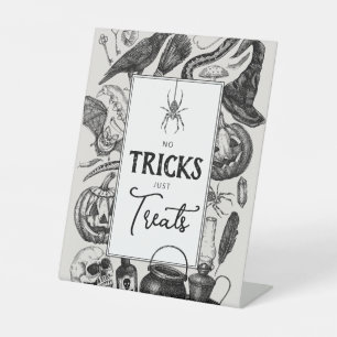 Keine Tricks nur Leckereien Halloween-Party Sockelschild