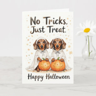 Keine Tricks nur Leckereien Halloween Sweet Pup Du Karte