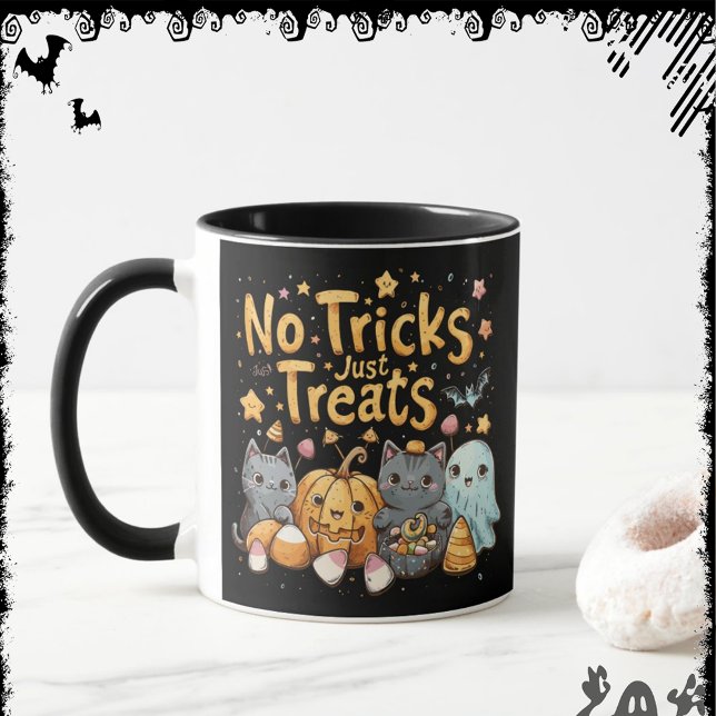 Keine Tricks, nur Leckerlis | ExDesigner | Hallowe Tasse (Von Creator hochgeladen)
