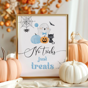 Keine Tricks, nur Streich-Halloween-Süßigkeiten un Poster