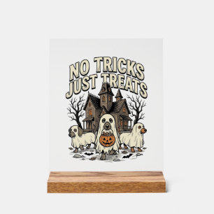 Keine Tricks, nur Süßigkeiten Halloween Dachshund Acrylschild