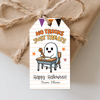 Keine Tricks, nur Süßigkeiten, Süße Halloween-Part Geschenkanhänger