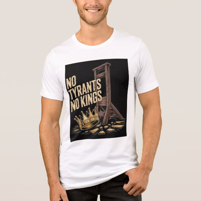 Keine Tyrannen Keine Könige Tri-Blend Shirt (Vorderseite)