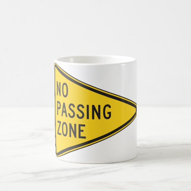 Keine überschreitene Zonen-Tasse Kaffeetasse (Mittel)