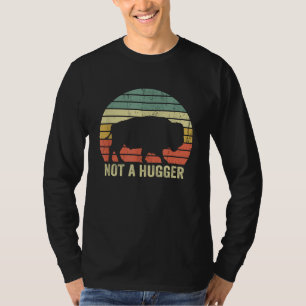 Keine Umarmung Lustige Yellowstone Büffel Bison In T-Shirt