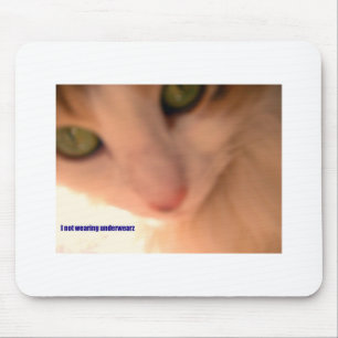 keine Unterwäsche-Miezekatze Mousepad