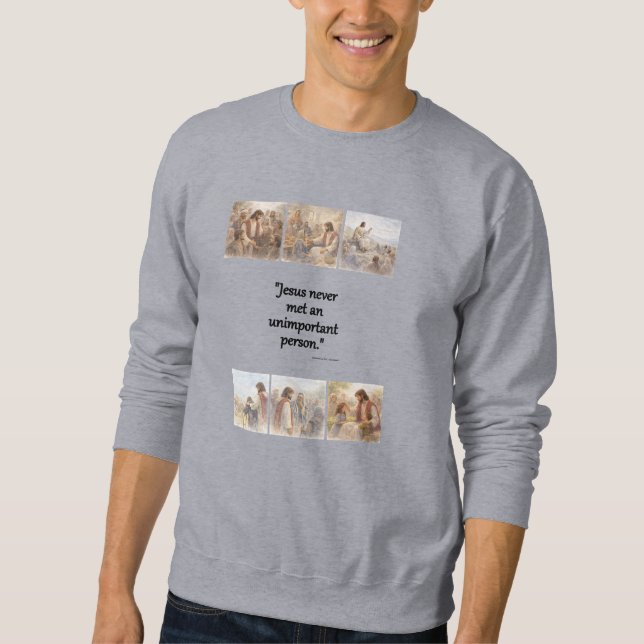 Keine unwichtige Person Sweatshirt (Vorderseite)