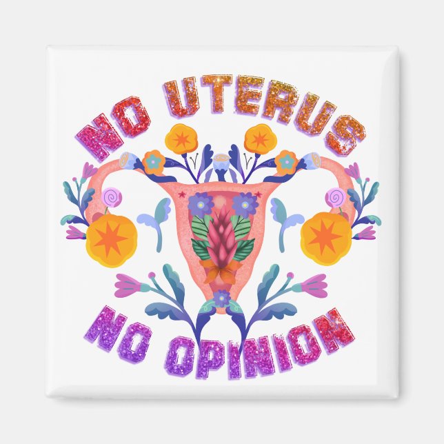 Keine uterus Stellungnahme Magnet (Vorne)