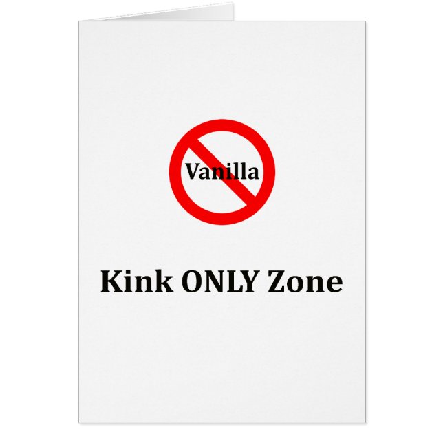 Keine Vanilla KINK-Zone (Vorne)