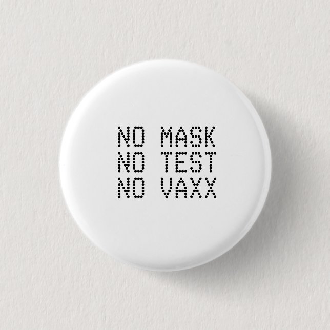 Keine Vaxx Button (Vorderseite)