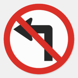 Keine Verlassen Runder Aufkleber