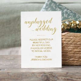 Keine Veröffentlichung bei Social Media Gold Weddi Platzkarte