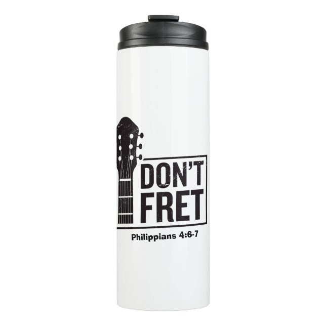 Keine verrückte Gitarre (Philippinen 4:6-7) Thermosbecher (Vorderseite)
