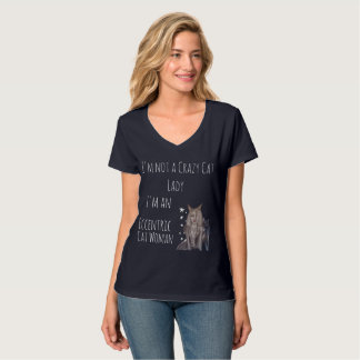 Keine verrückte Katzen-Lady T-Shirt