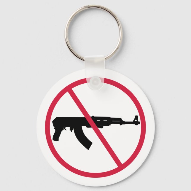 Keine Waffen Schlüsselanhänger (Vorderseite)