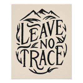 Keine Wanderung verlassen Poster