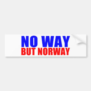 KEINE WEISE ABER NORWEGEN AUTOAUFKLEBER