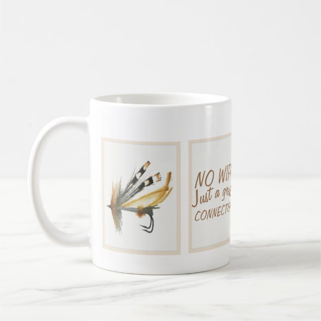 Keine WiFI Fly Fishing-Tasse Kaffeetasse (Links)