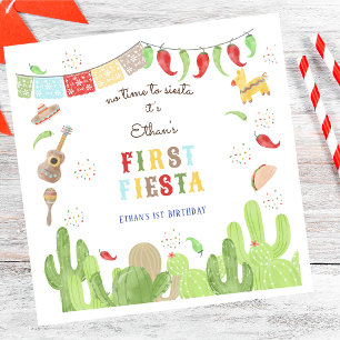 Keine Zeit, um zu siesta fiesta mexican ersten Geb Serviette