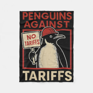 Keine Zölleistungen Pinguin-Residenzen protestiere Fleecedecke