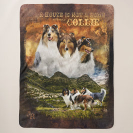 Keine Zuhause mit Colliesen, Schafherden, rustikal Sherpadecke