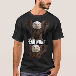 KEINEN SCHRECKEN Weißkopfseeadler Flügel gespreizt T-Shirt