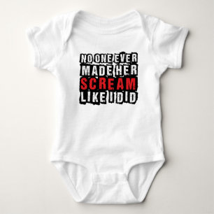 Keiner hat ihr Schrei gemacht, als hätte ich Stram Baby Strampler