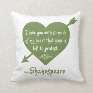 Keines wird, Shakespeare-Liebekissen zu Kissen
