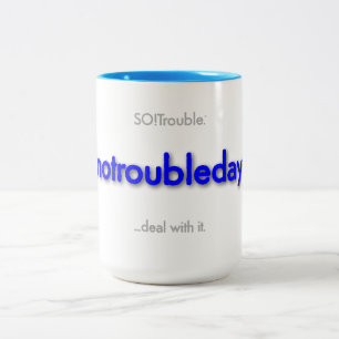 keinSorgentag! Two-Tone Kaffeetasse