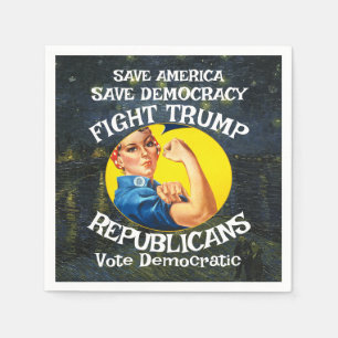 KeinTrump Republikanische Partei Geburtstagsfeier  Serviette