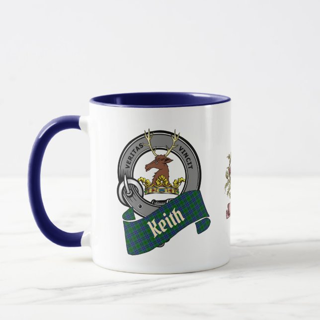 Keith Clan Abzeichen Personalisiert Combo Tasse (Links)