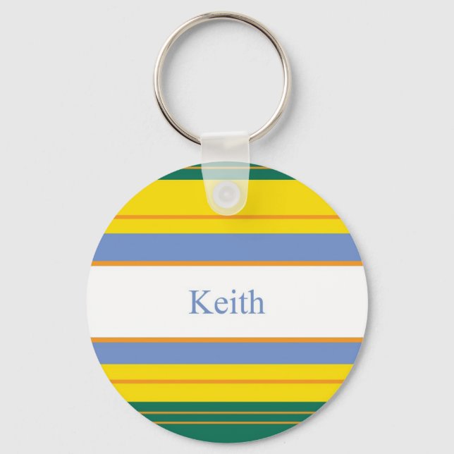 Keith Classic Stripes Schlüsselanhänger (Vorderseite)