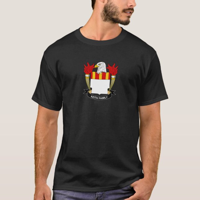 Keith Coat of Arms Familienwappen T-Shirt (Vorderseite)