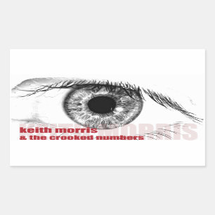 Keith Morris u. die gekrümmten Zahlaufkleber Rechteckiger Aufkleber