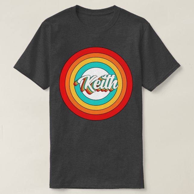 Keith Name Shirt Vintag Keith Circle (Design vorne)