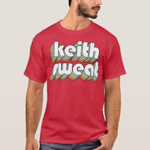Keith Sweat Retro Rainbow Typografie Faded Style T-Shirt